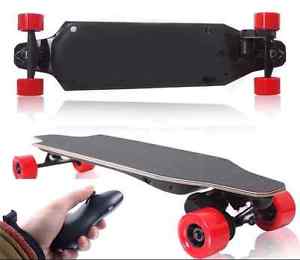 Top speed 22 MILES/H  electric  longboard  Red color electric skateboard