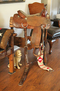 Ryon's of Forth Worth Flat Seat Cutting Saddle, NCHA, AQHA, Congress, World Show