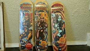 Original "THE BARBA ROCKETS PATROL" Skateboard Decks #1,#2,#3