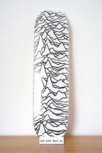 Supreme x Peter  Saville Unknow Pleasure Skateboard Deck 2005 Condo Kaws Hirst