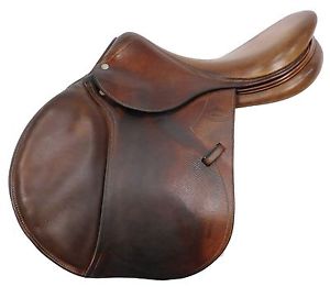 2004 Devoucoux Jumping saddle Model Biarritz Seat 17.5 Flap 2 - Ref.US160006