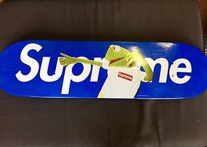 SUPREME KERMIT THE FROG SKATEBOARD DECK BLUE BOX LOGO BOGO HAT PANEL HOODIE laws