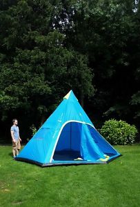6 Man Berth Tent Family Pack Job Lot For Camping Trespass Stove Airbeds etc.....