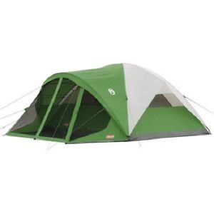 Coleman Evanston 8 Person Outdoor Camp Instant Shelter Screened Cabin Dome Tent