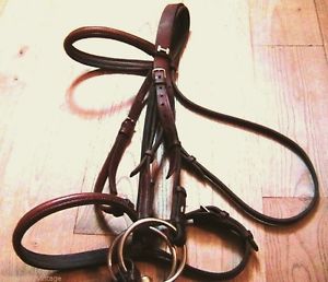 HERMES LEATHER BRIDLE & REINS & BIT -HANDCRAFTED IN FRANCE- EXCELLENT CONDITION