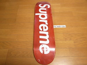 2008 Supreme Stained Logo Skate Skateboard Deck Red Box