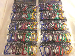 Lot of 120 Carabiner Spring Belt Clip Key Chain 3" Aluminum Free Shipping