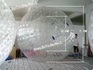 NEW 2.6M Inflatable Zorb ball Zorbing Human Hamster ball Hydro Zorb 1.0MM