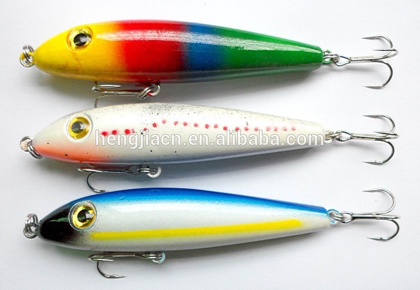 90MM Hard plastic fishing lures Minnow fishing tackle lures Pencil Fishing lures 9CM 12G hooks japan fish HOOKS free shipping