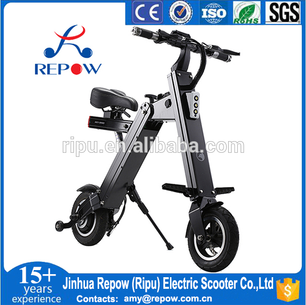 2016 new mini adults tricycle cheap foldable lithium electric scooter/electric bike RPD210A foldable 2 wheel pocket bike