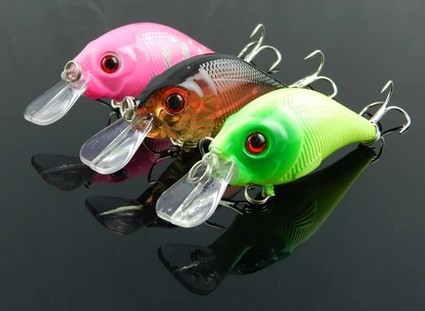 500pcs Crankbait fishing lures hard plastic fishing lures japan fishing lures molds 75mm 7.5CM 10.2G free shipping