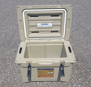 Engel Deep Blue 25Qt 25 Quart Tan DeepBlue Cooler Ice Chest - ENG25T