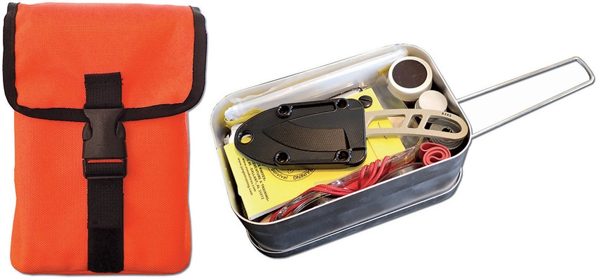 ESEE ESLTINKITOR Survival Kit In Mess Kit w/Fishing Kit Orange