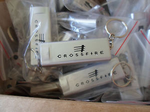 100ea Chrysler Crossfire Mini LED Flash Light Key Chain w/Compass