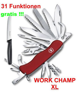 Victorinox Schweizer Taschenmesser Work Champ 0.9064.XL - 1 Küchenmesser gratis