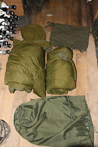 originale Bundeswehr KSK Sacco a pelo invernale Set 5 pezzi usato minus 30°