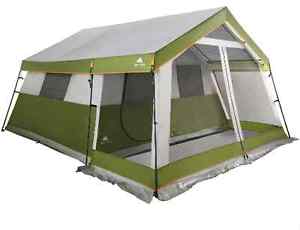 10 Person Tent Large Family Cabin House Screen Porch 14'x13' Camping 4 Season