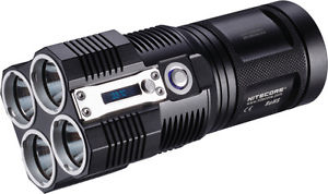 Nitecore Tiny Monster Quadra Tm26 4 CREE XM-L LED Light Flashlight 5 1/2"