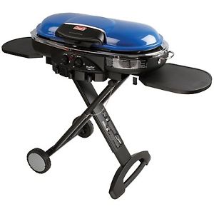 Coleman Road Trip Propane Portable Grill LXE Camping Tailgating BBQ Picnic, Blue