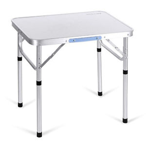 5x(Portable Folding Table Outdoor Camping Aluminum Table Silver SP