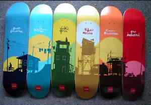 EVAN HECOX Skateboards, Rare Sun Series from 2002.