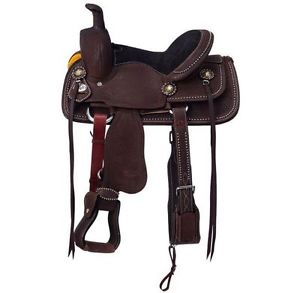 Tough-1 Saddle Western Bailey Youth Roper Quarter Bars 13" Dark RK1273