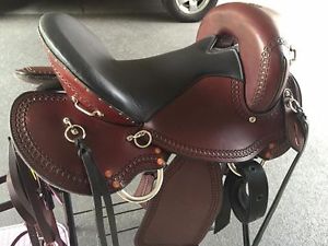 15" Dixieland Gaited Light Rider Endurance Trail Western Saddle & Bridle