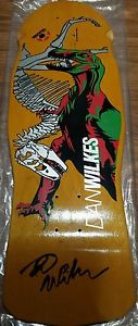 1987 Tracker Dan Wilkes dino 69 signed rare vintage skateboard deck gsd