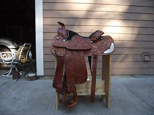 Vintage Circle Y Equitation Saddle 15 1/2""  seat