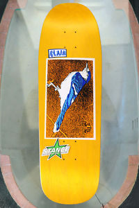 Alien Workshop NOS Steve Claar  "SC" Bluebird. Color, Yellow. 9.5" x 31.88"