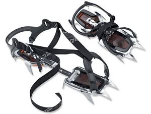 Black Diamond Contact Strap Crampons ABS Plates, Stainless Steel, Mountaineering