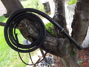 BULL WHIP 8 FOOT BLACK KANGAROO BULLWHIP W/BAND OF SKULLS CUSTOM BULLWHIPS