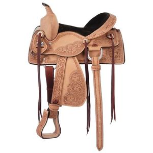 Tough-1 Saddle Rockwell Old Time Equine Trail 16" Light Oil KS1936