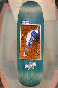 Alien Workshop NOS Steve Claar "SC" Bluebird. Color, Teal