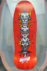 BBC NOS Bill Danforth "SC" Skull Kabob. Color Red. 10" x 31"