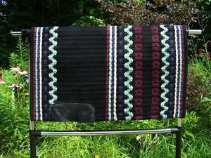 Golden West Oversized Wool Show Pad(Saddle Blanket) Black/Burgundy/Purple/Green