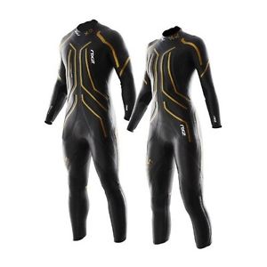 BRAND NEW 2XU MENS X:1 PROJECT X WETSUIT SMALL BLACK GOLD MW1576C