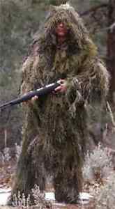 US ULTRA LIGHT WOODLAND GHILLIE SUIT JACKET & PANTS Tarnanzug Hose Jacke XL/XXL