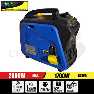 Portable 4 Stroke Pure Sine Wave Petrol Power Inverter Generator Max 2.0KW Rated