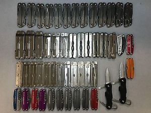 Leatherman knives and multi tool- lot of 52