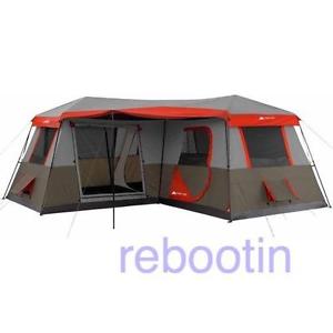 Cheap Big Canvas Instant Cabin Tent for Camping 12 Person 3 Rooms Family Fishing