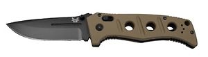 Benchmade 275BKSN Plain Edge BK Coated Blade/ Sand G10 Handles/ Sand MOLLE Pouch