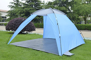 BEACH FESTIVAL TENT SUN SHELTER VERY LARGE 2m x 2m CAMPING FISHING WINDBREAK