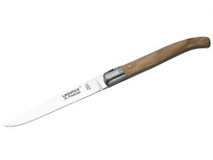 Laguiole Steakmesser-Satz, Olivenholz, Inhalt 6 Messer,