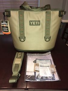 NEW Yeti Hopper 30 Portable Cooler YHOP30T - Field Tan/Blaze Orange