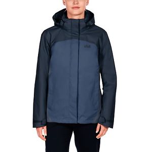 Jack Wolfskin Damen 3 in 1 Jacke Doppeljacke ECHO BAY WOMEN dark sky