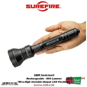 Surefire UBR Invictus Rechargeable 800 Lumens LED Flashlight Type III #UBR-A-BK