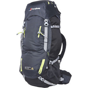 Berghaus Wilderness 65 Plus 15 Mens Rucksack Hiking - Carbon Jet Black Bright