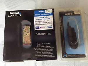 Garmin "Oregon 300 + Garmin GB Discoverer" plus handlebar mount - ALL NEW