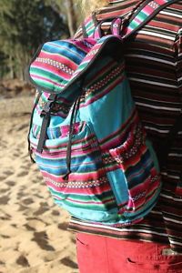 Bohemian Rucksack- Hand Tailored of 100% Genuine Aguayo Cotton in Hawaii